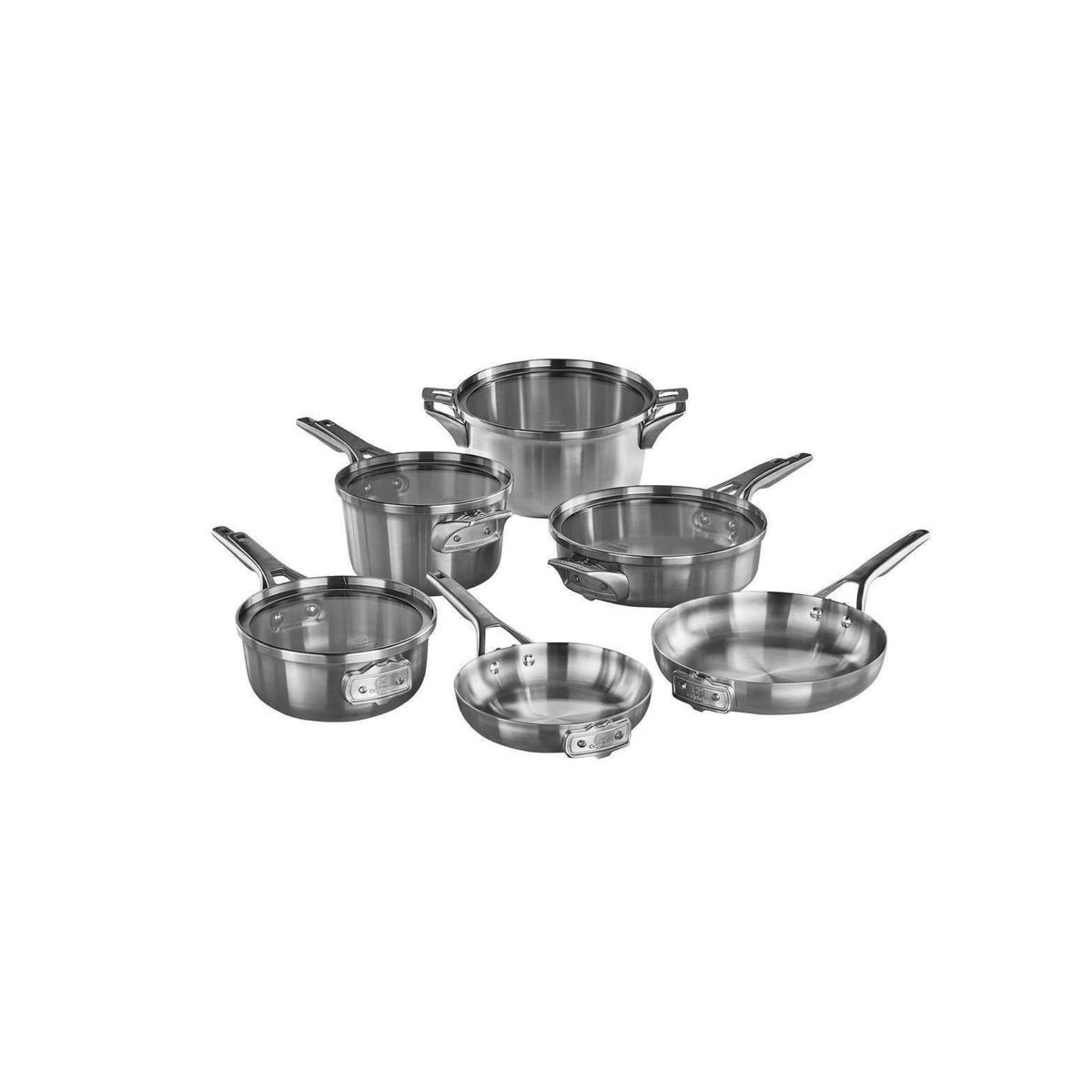 CALPHALON CONTEMPORARY - Juego de ollas Calphalon Premier de acero inoxidable 10 Piezas