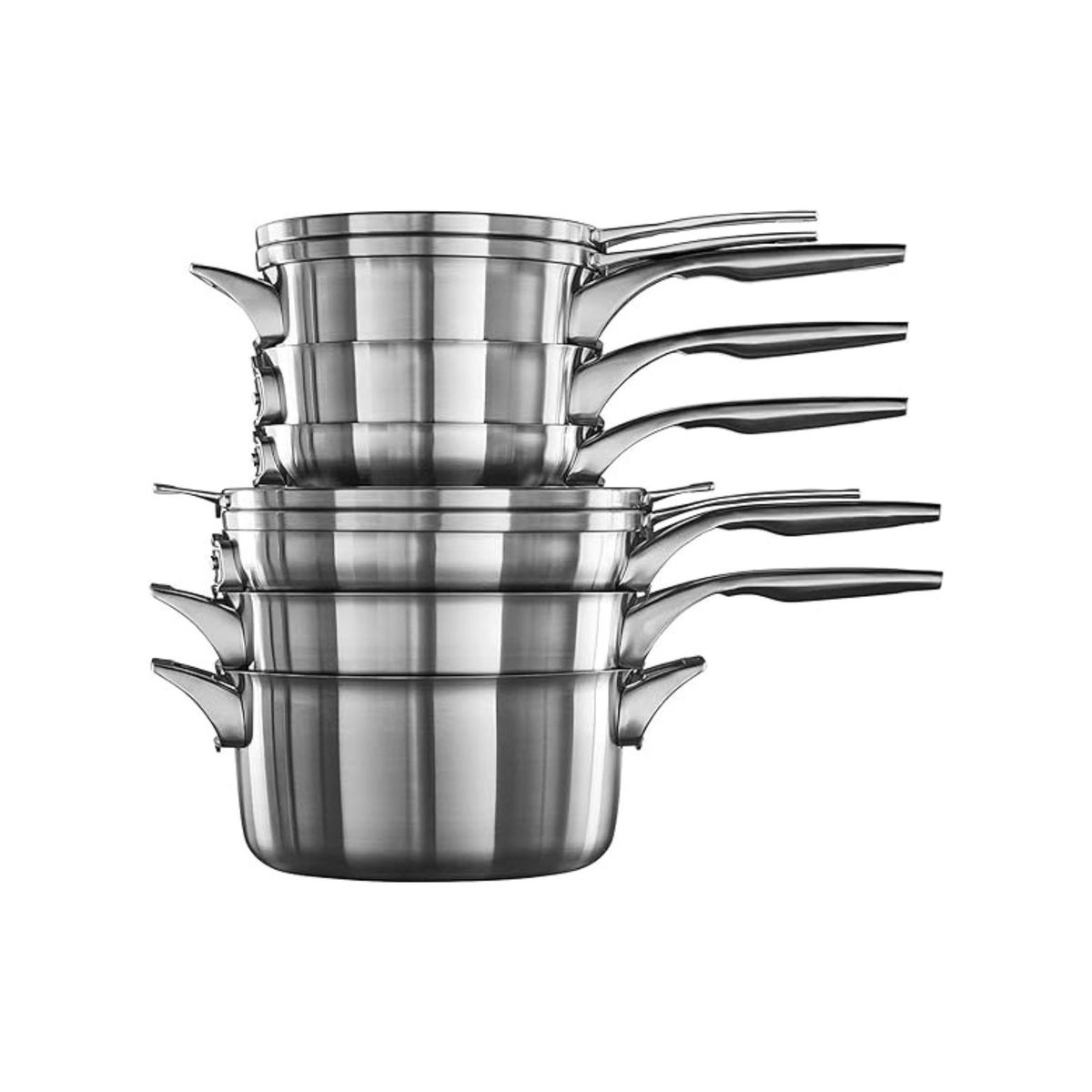 CALPHALON CONTEMPORARY - Juego de ollas Calphalon Premier de acero inoxidable 10 Piezas