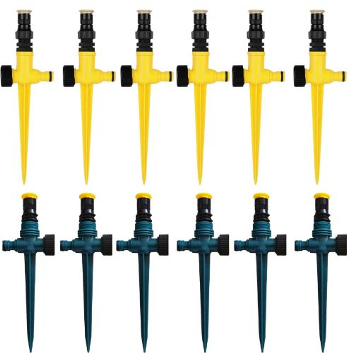 GENERICO - ASPERSOR DE AGUA PARA RIEGO CON ESTACA X 12 UNIDADES