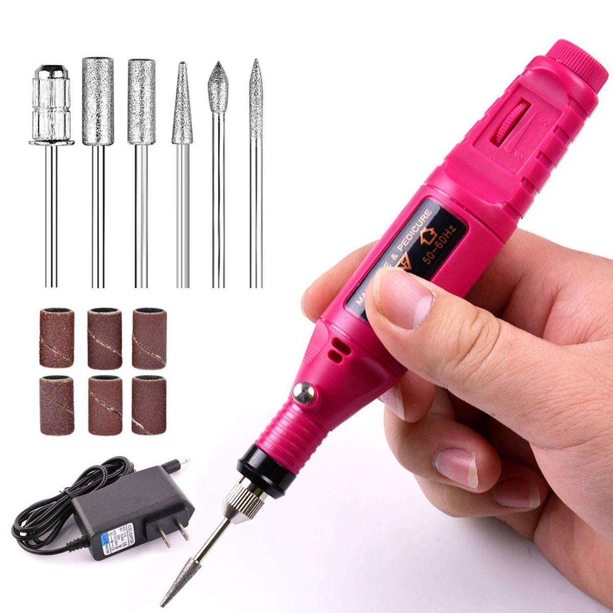 OEM - Tallador y Pulidor Eléctrico Regulable para Uñas Manicura Pedicura