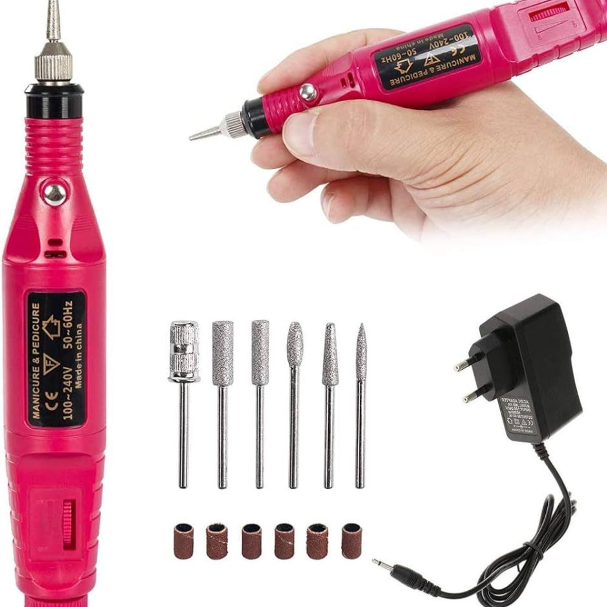 OEM - Tallador y Pulidor Eléctrico Regulable para Uñas Manicura Pedicura