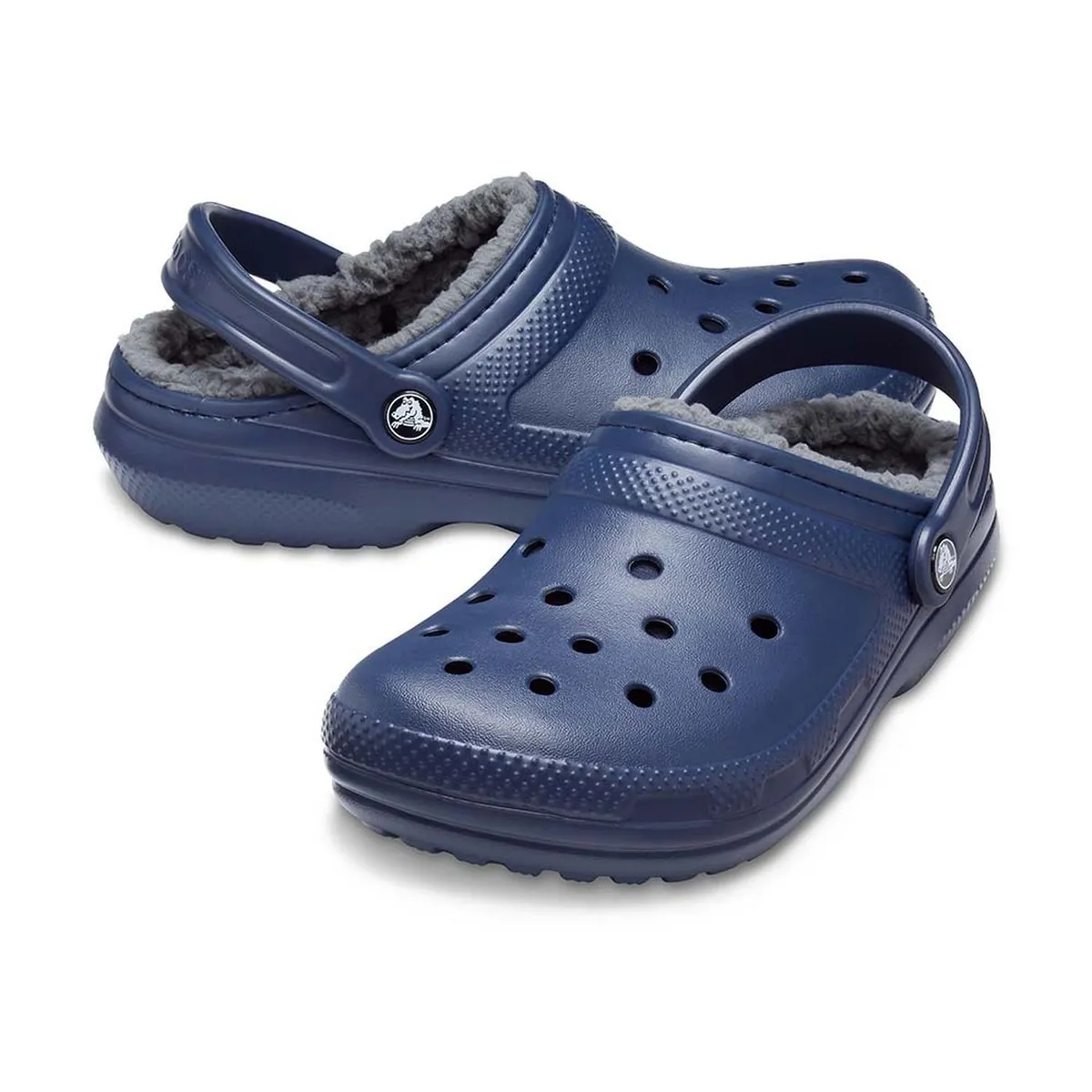 CROCS - Zuecos CROCS Classic Lined Clog Navy/Charcoal Unisex