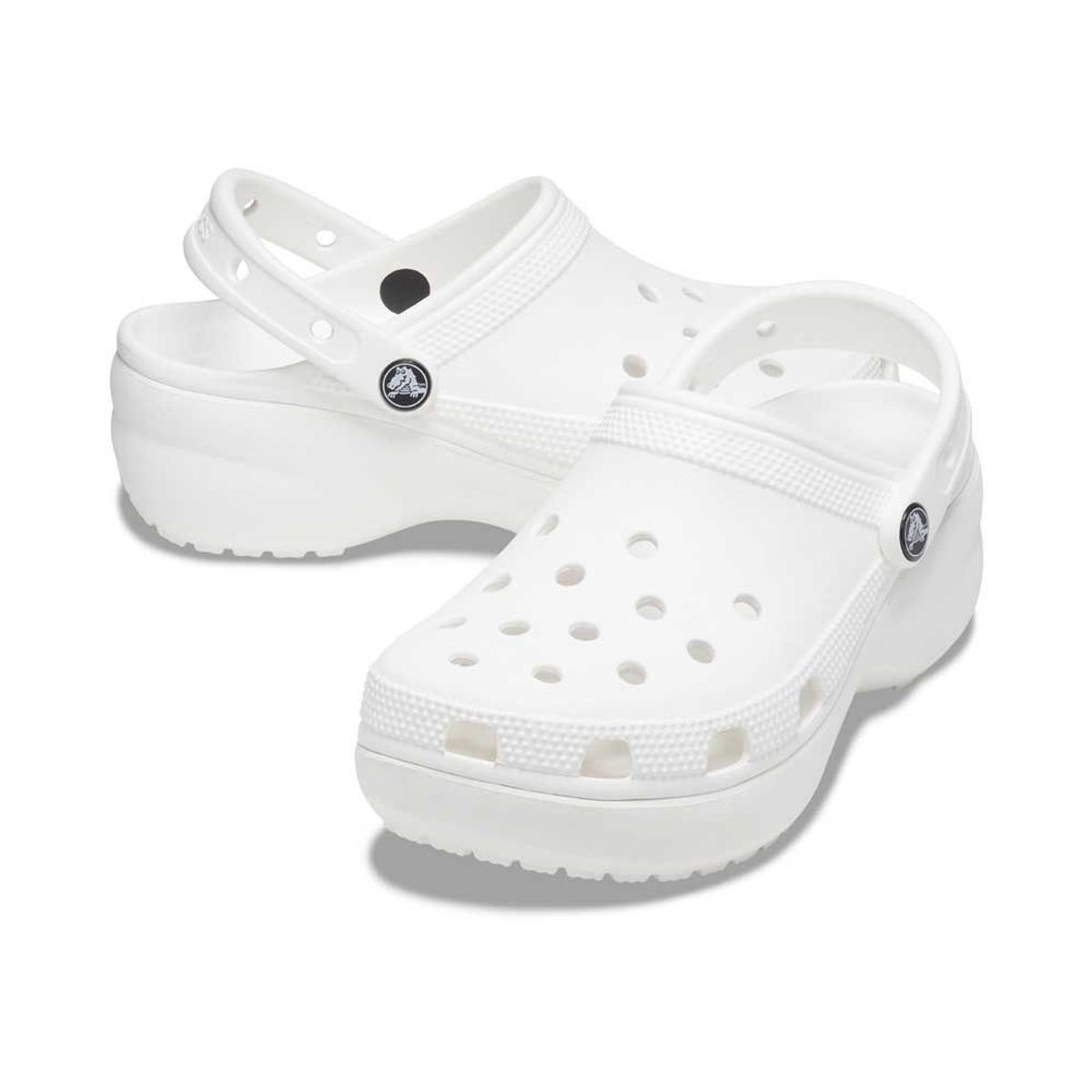 CROCS - Zuecos CROCS Classic Platform Clog White Mujer