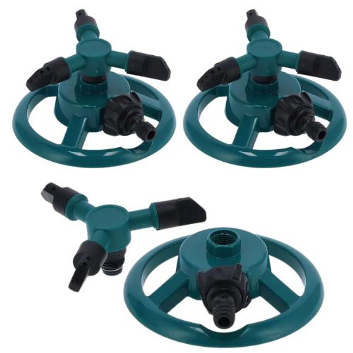 GENERICO - ASPERSOR DE JARDÍN 3 BRAZOS X 3 UNIDADES