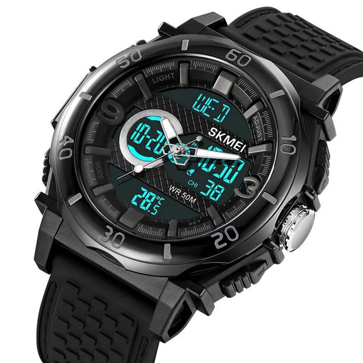 SKMEI - Reloj SKMEI Terrain 2098 Dual Multifunción Retroiluminado - Negro