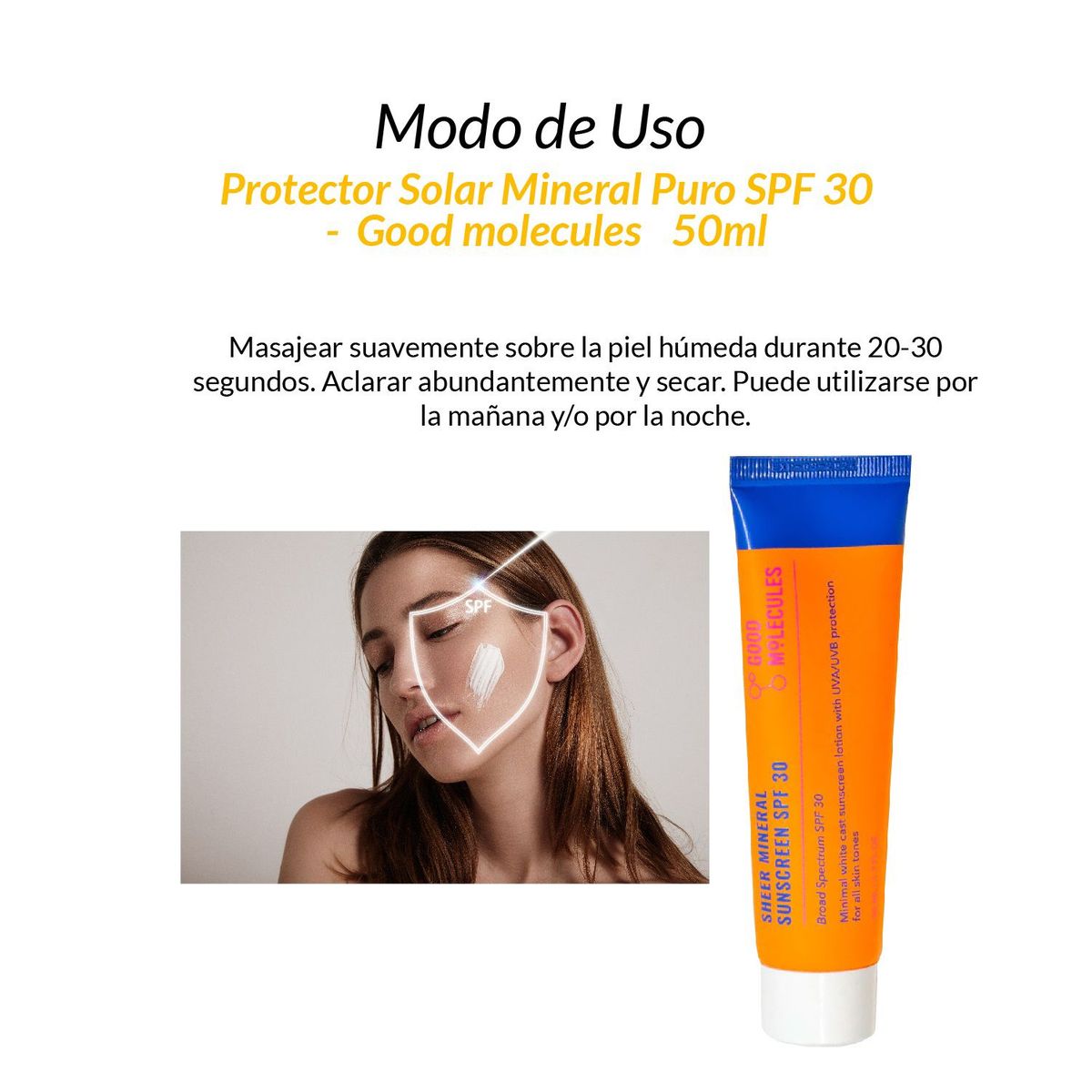 GOOD MOLECULES - 2 Protector Solar Mineral Puro SPF 30 - Good Molecules 50ml
