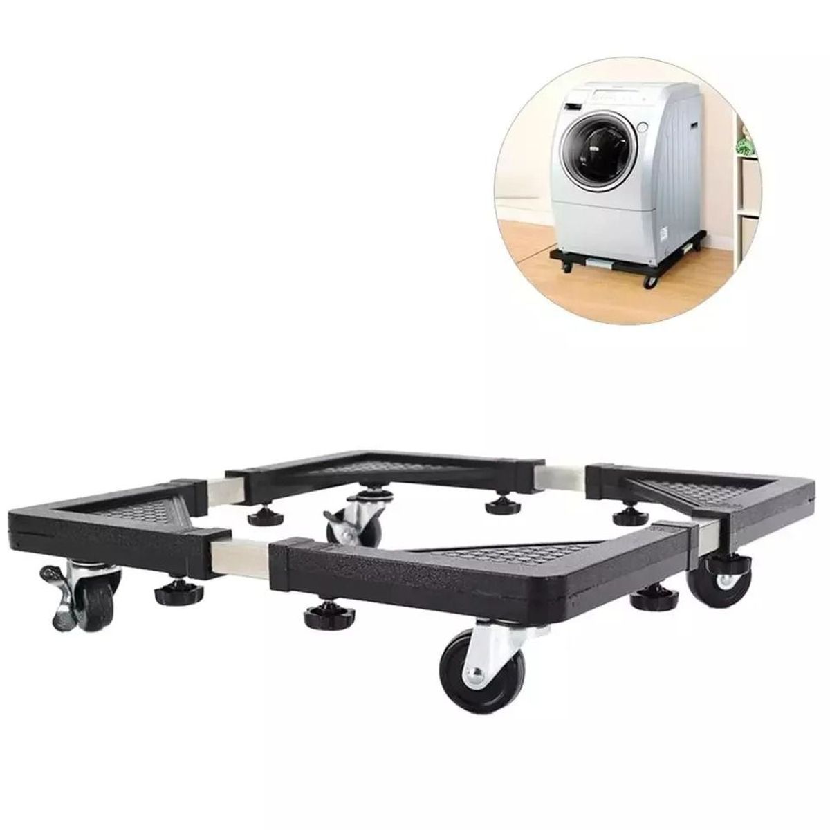 OEM - Base Movil con Ruedas para Cocinas Refrigeradoras Lavadoras Ajustable