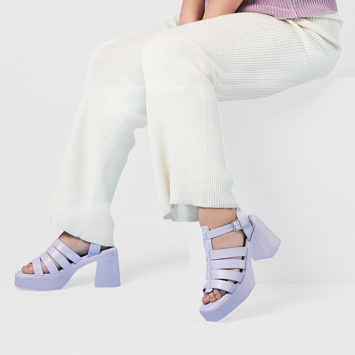 IMPULS - Sandalias Taco Mujer Impuls Ariana04 Lila