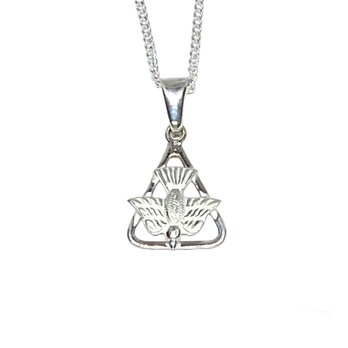 SANTORAL - Dije del Espíritu Santo y Cadena - Plata