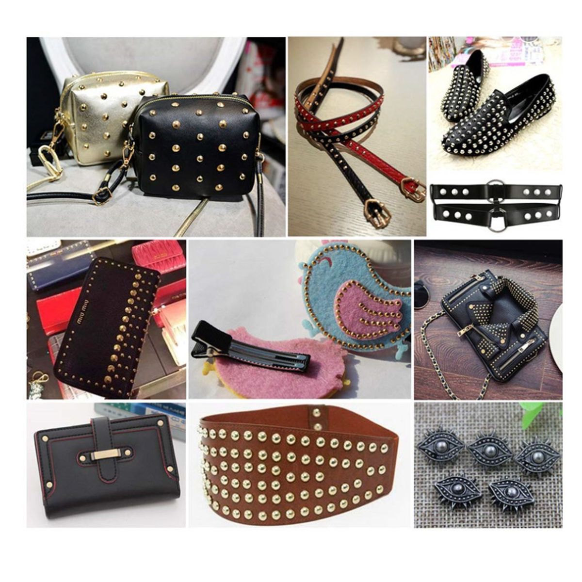 DENISASAA - 12 Tipos De Remaches Remaches De Cuero Remaches De Doble