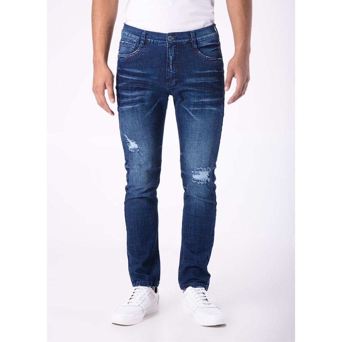 PIONIER - Pantalon Moda Denim Stretch Hombre Sun