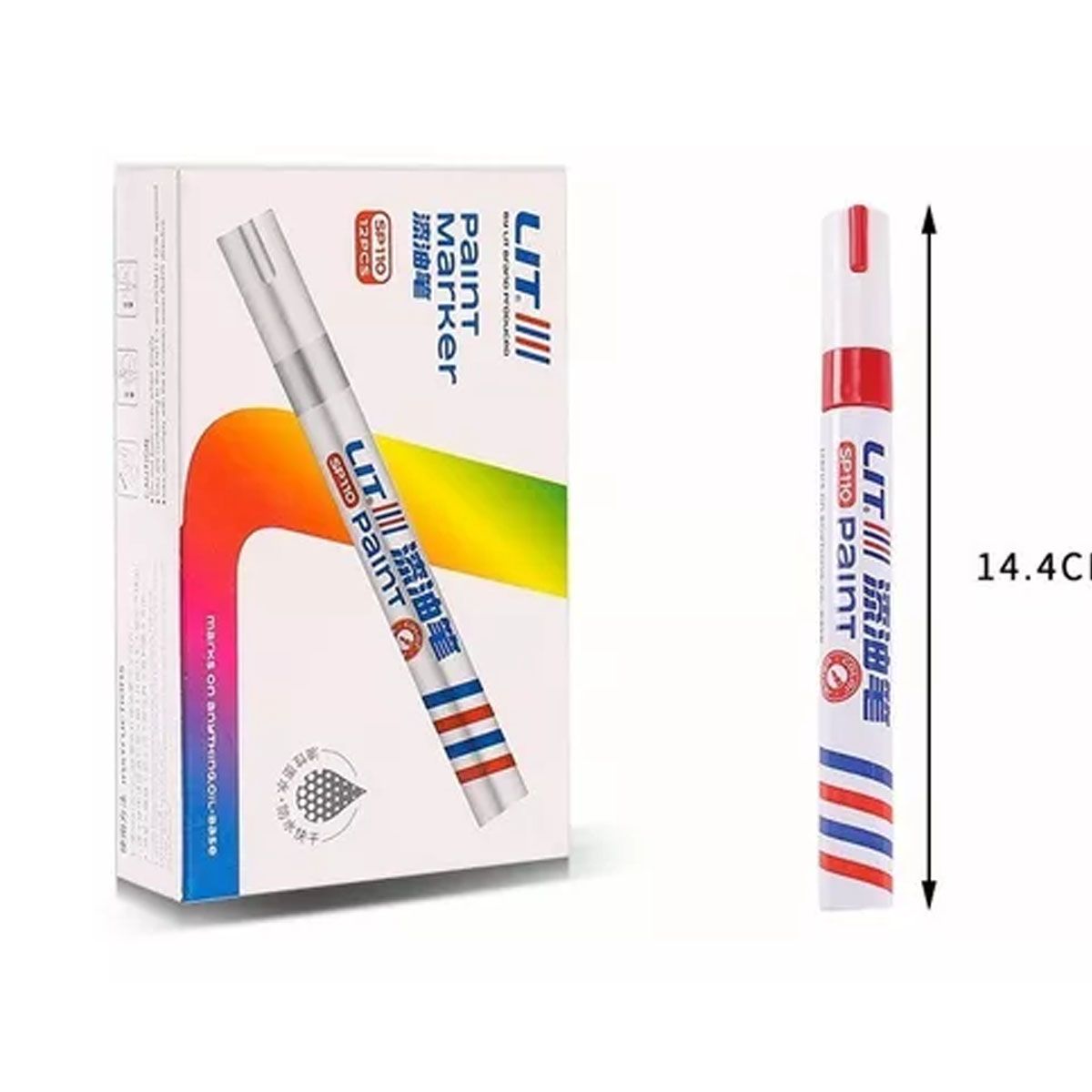 42AROZINA - Lápiz Para Pintar Neumáticos 12 Piezas, 12 Colors