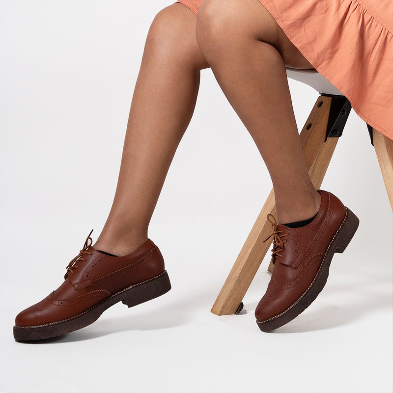 GENERICO - ZAPATOS OXFORD MUJER COBRE_.