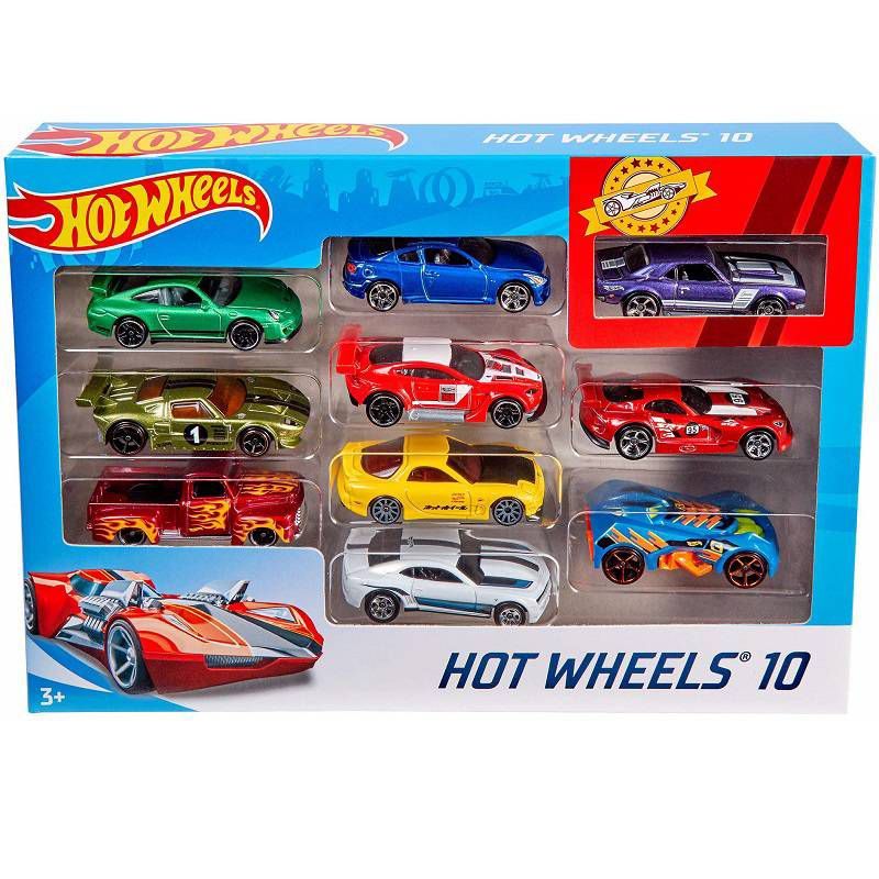HOT WHEELS - Autos Hot Wheels Pack x10 Carros Surtidos al Azar