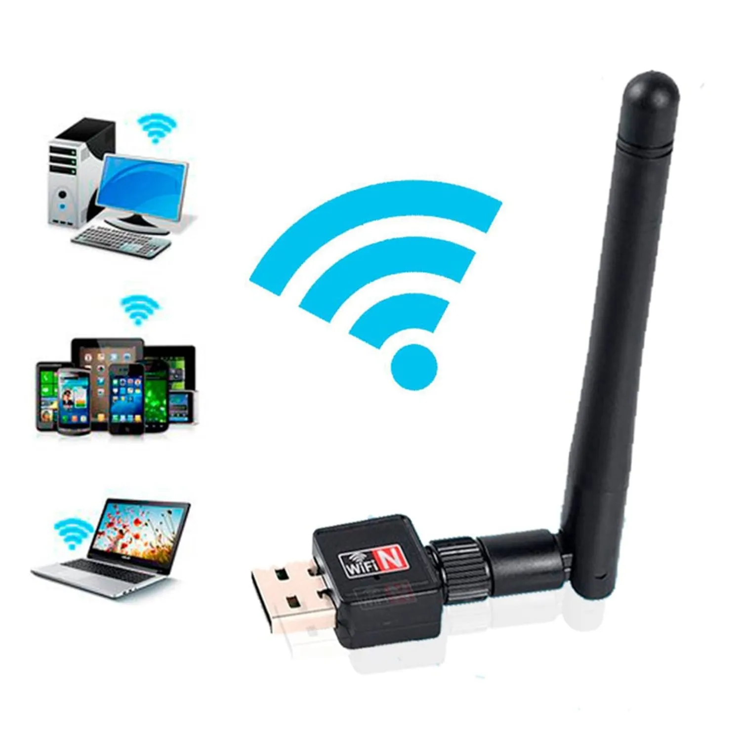 Adaptador Amplificador Wifi Con Cable Lan Repetidor Wifi