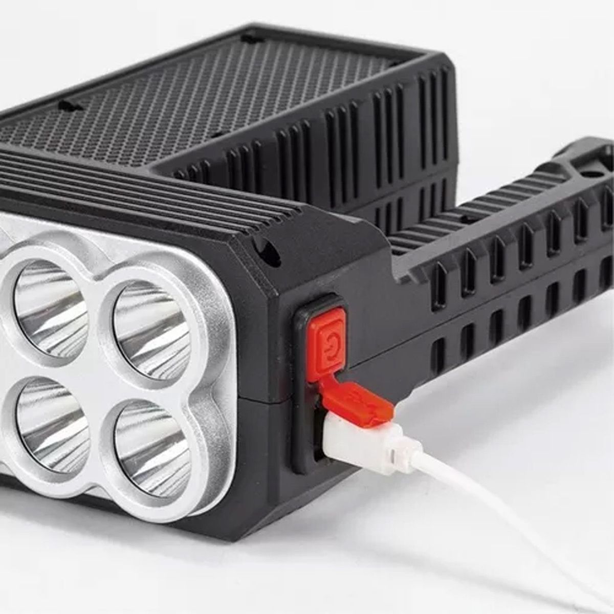 DENISASAA - Lampara Táctica 15000 Lm 8led+cob Recargable Solar Usb