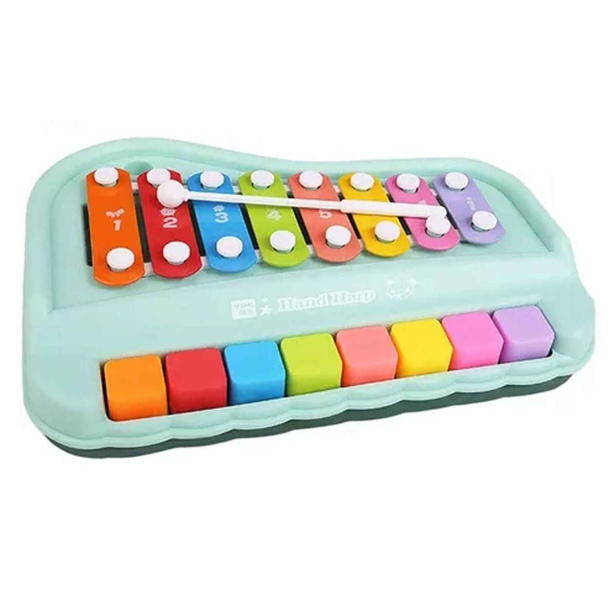 DENISASAA - Metalofono Cromatico 25 Notas Infantil Escolar Verde