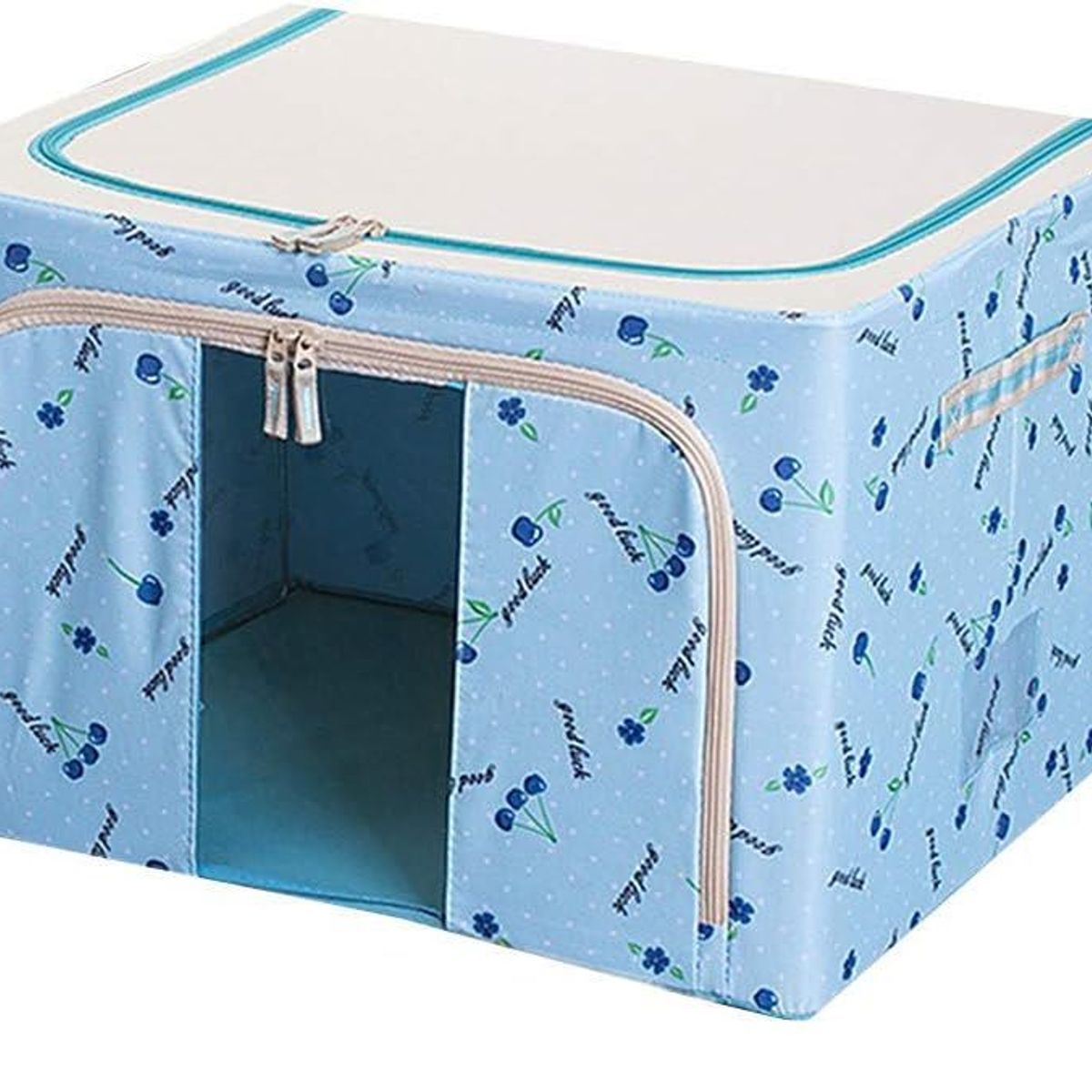 OEM - Caja de Almacenamiento Multifuncional Plegable 66 Litros Celeste