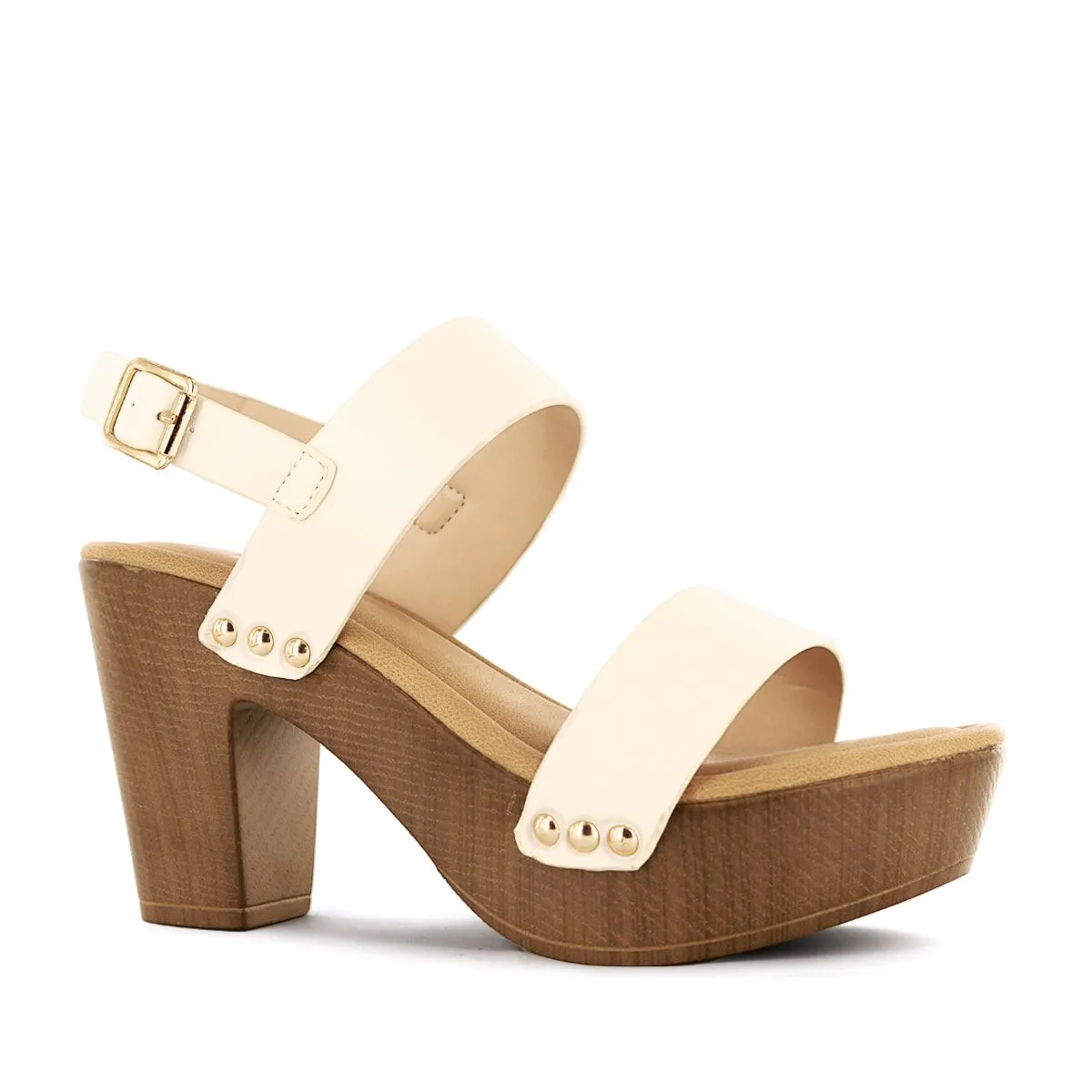 IMPULS - Sandalias con Taco Mujer Impuls Nathy06 Blanco