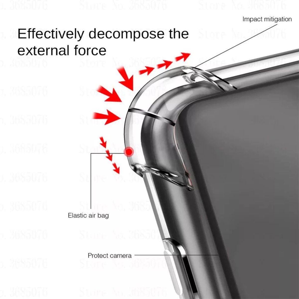 GENERICO - CASE FUNDA PARA SAMSUNG Z FLIP5 - ANTISHOCK TRANSPARENTE