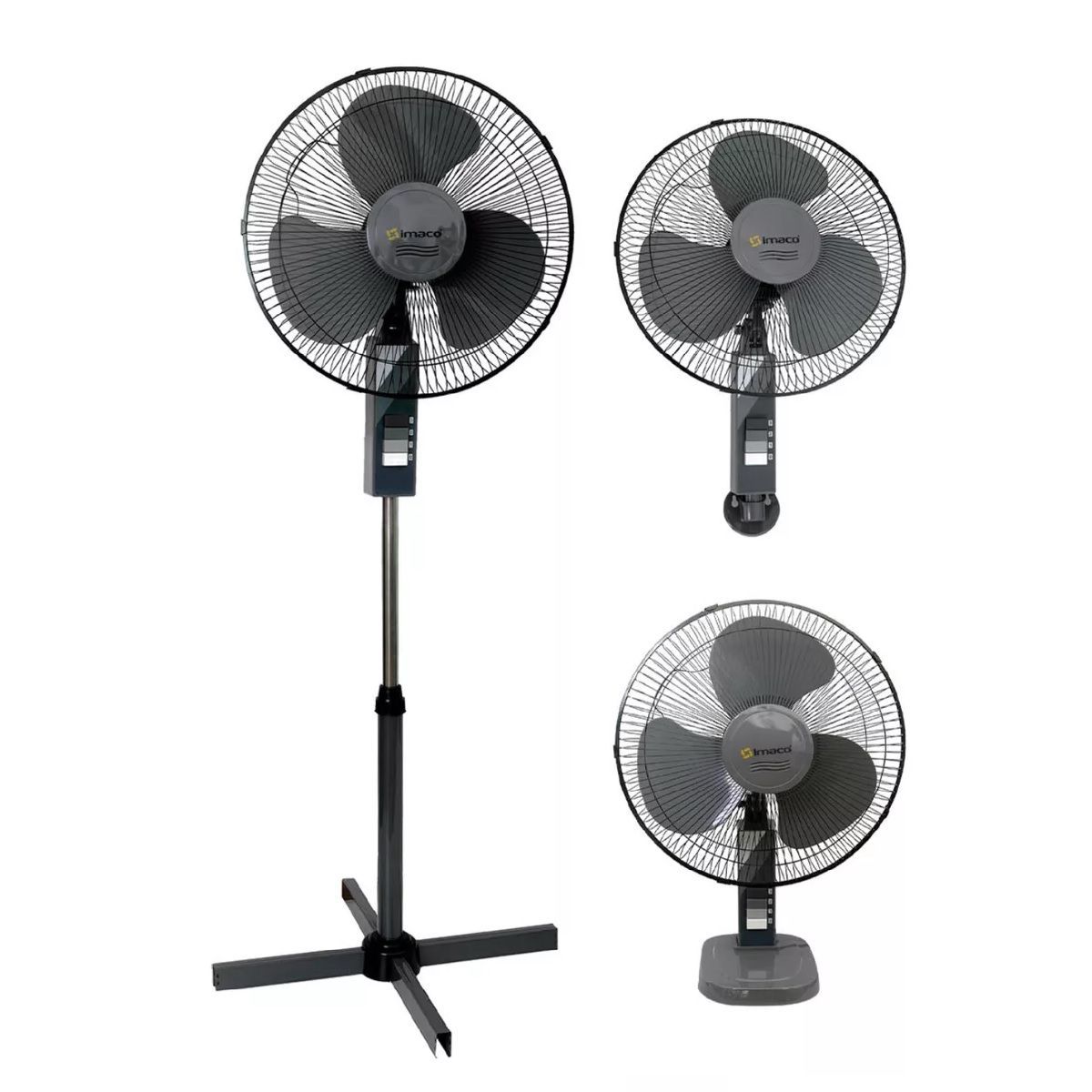 IMACO - Ventilador De Mesa, Pared O Pedestal Diámetro 40 Cm Y 3 Vel