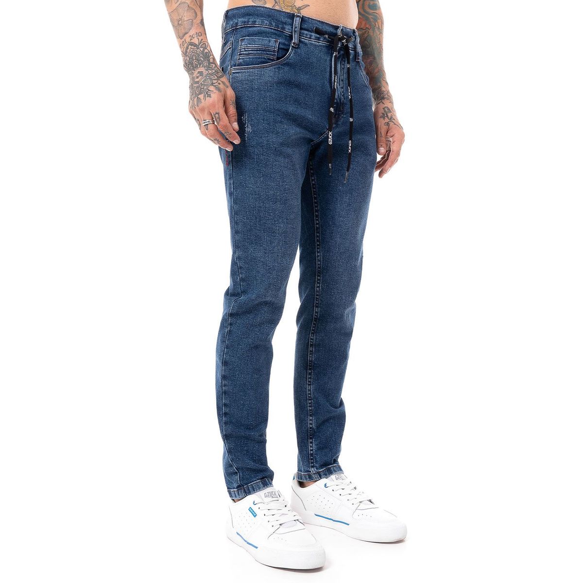 GZUCK - Pantalon Clasico Denim Stretch Umkey Hombre