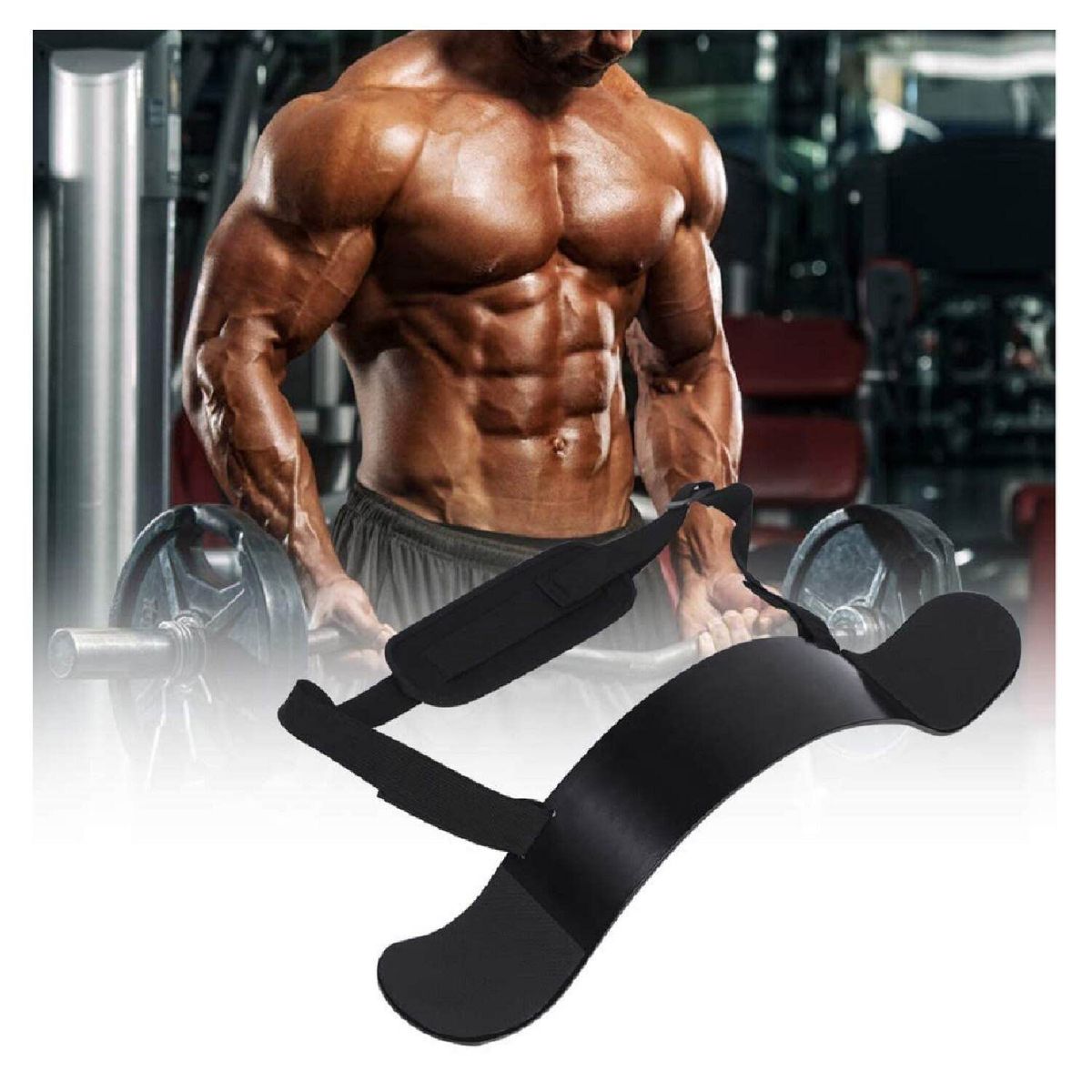 ALPHA GYM - Arm Blaster correa de musculación para bíceps