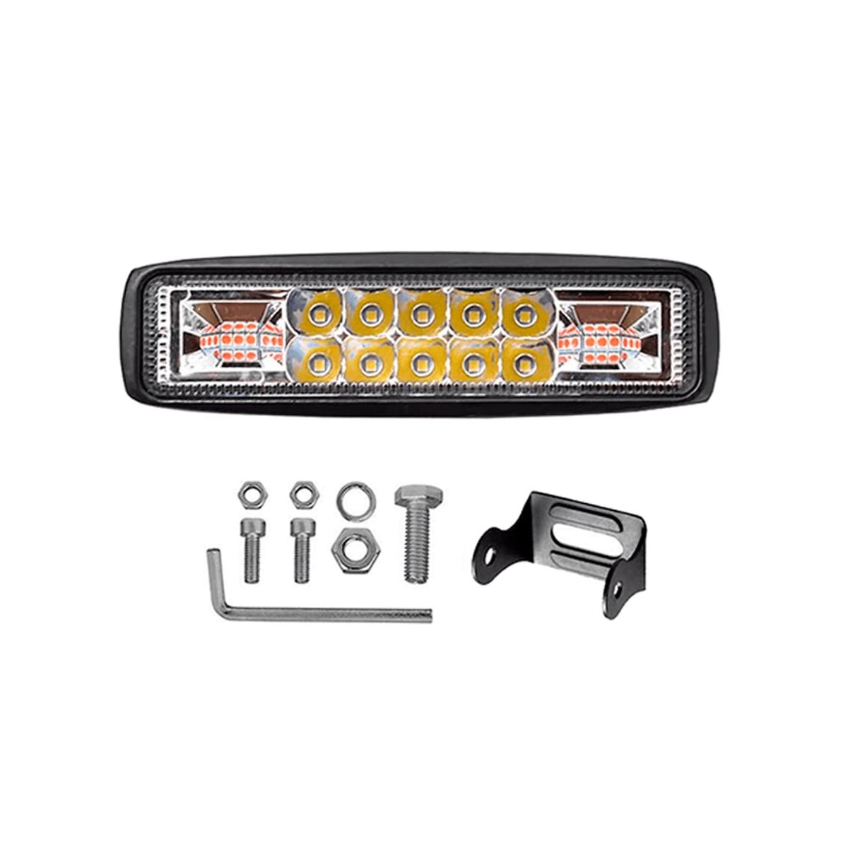 GENERICO - Barra Led 6 pulgadas Dual Color + Flash 1.800LM KONTROL