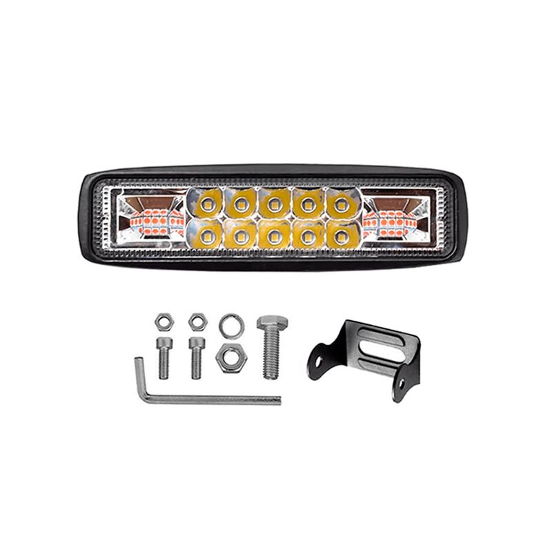 GENERICO - Barra Led 6 pulgadas Dual Color + Flash 1.800LM KONTROL