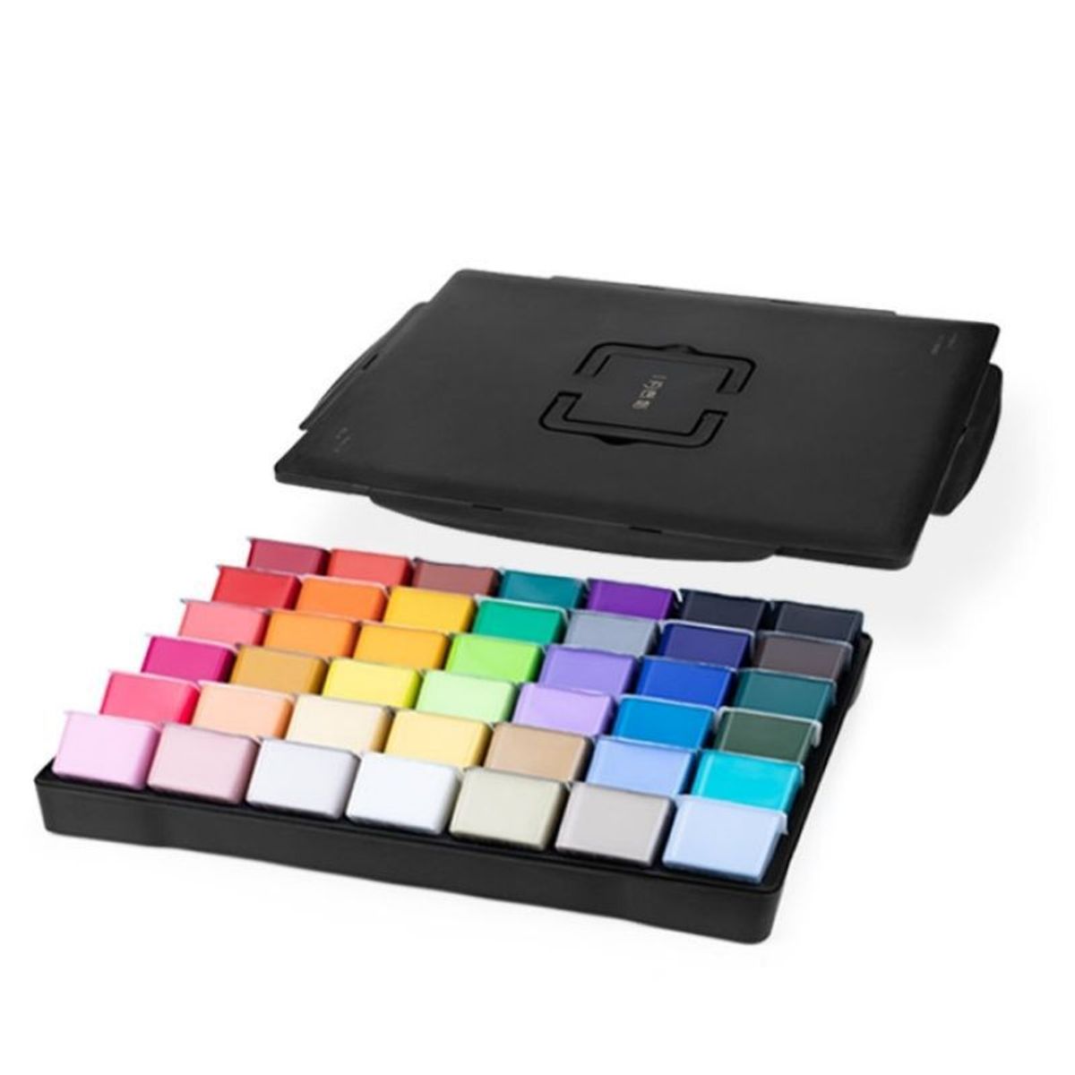 GENERICO - Miya Pintura acrílica - Set 42 colores / 90ml Jelly Cup - NEGRO