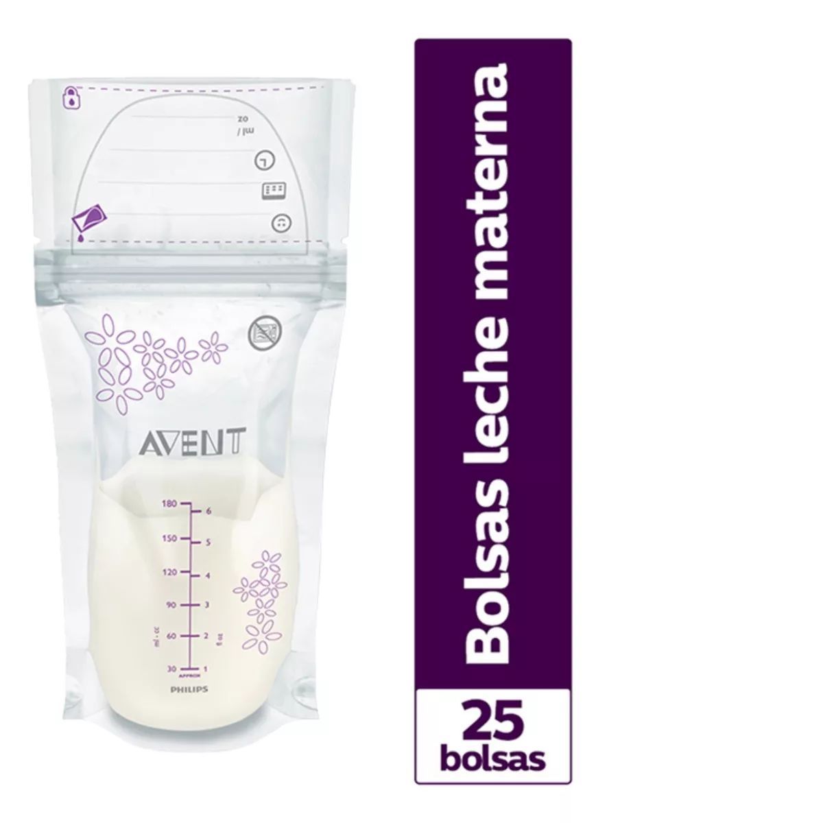 AVENT - Bolsas Avent Para Leche Materna 6 Onz x 25 Unidades