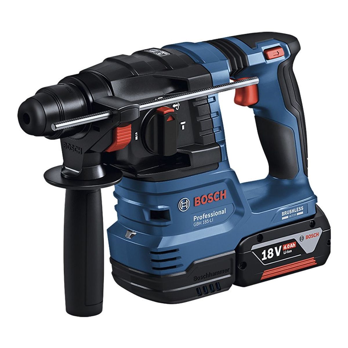 BOSCH - Rotomartillo SDS Plus 18V Brushless Inc 2 Bat y Carg Bosch GBH 185-LI