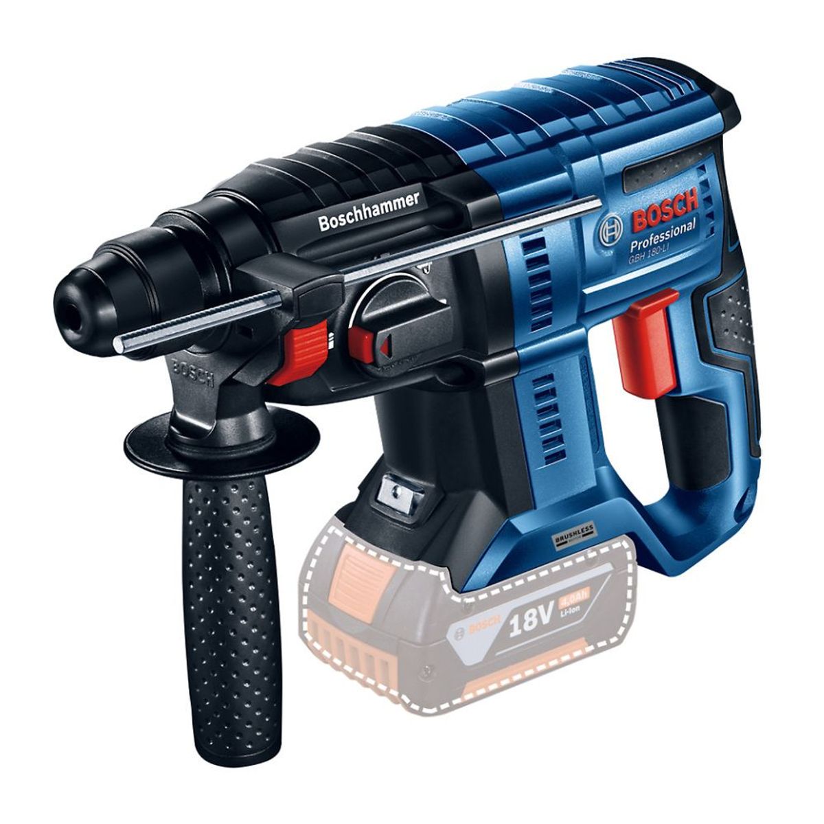 BOSCH - Martillo Perforador Bosch Brushless Gbh 180 Li 18v Sin Batería