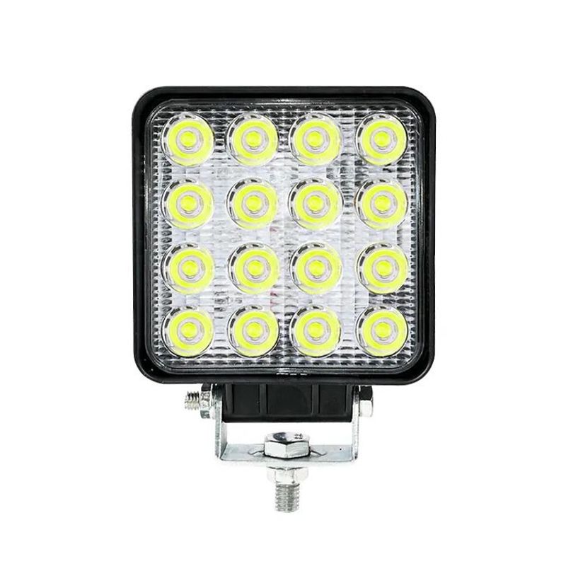 GENERICO - Faro Cuadrado LED16 Blanco Moto Auto
