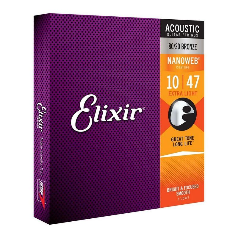 ELIXIR - Cuerdas para guitarra Acustica ELIXIR 11002 Extra Light