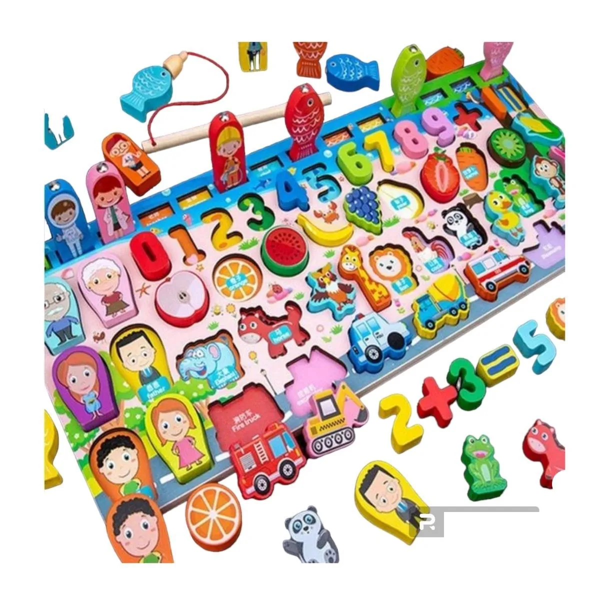 IMPORTADO MC - TABLERO MONTESSORI PARA NIÑOS 7 EN 1 DIDACTICO EDUCATIVO