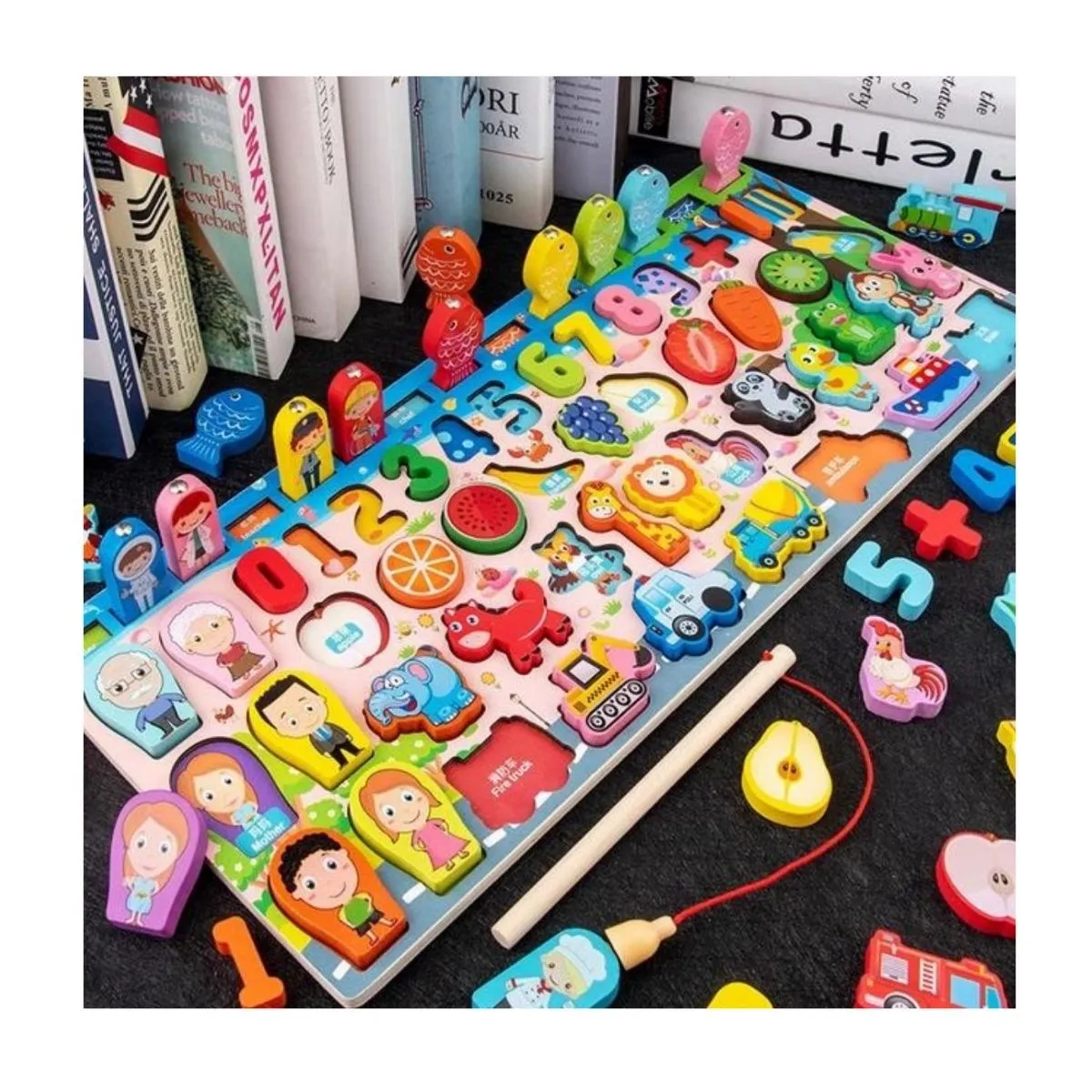 IMPORTADO MC - TABLERO MONTESSORI PARA NIÑOS 7 EN 1 DIDACTICO EDUCATIVO