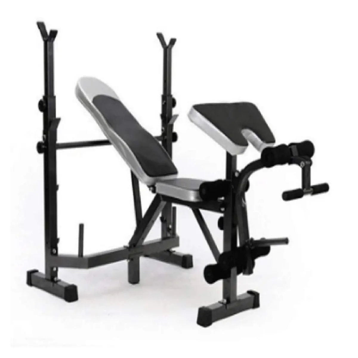 ALPHA GYM - Banca para pesas GPRO multifuncional mini gym con predicador