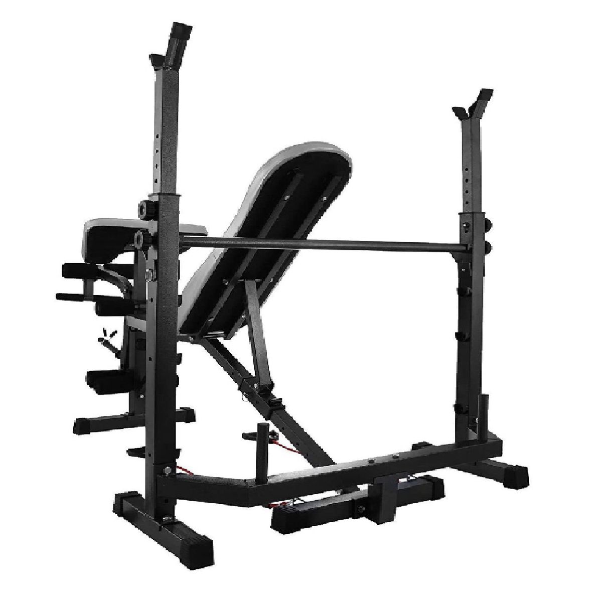 ALPHA GYM - Banca para pesas GPRO multifuncional mini gym con predicador