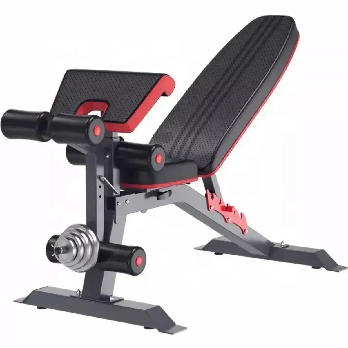 ALPHA GYM - Banca multifuncional profesional reclinable  200kg