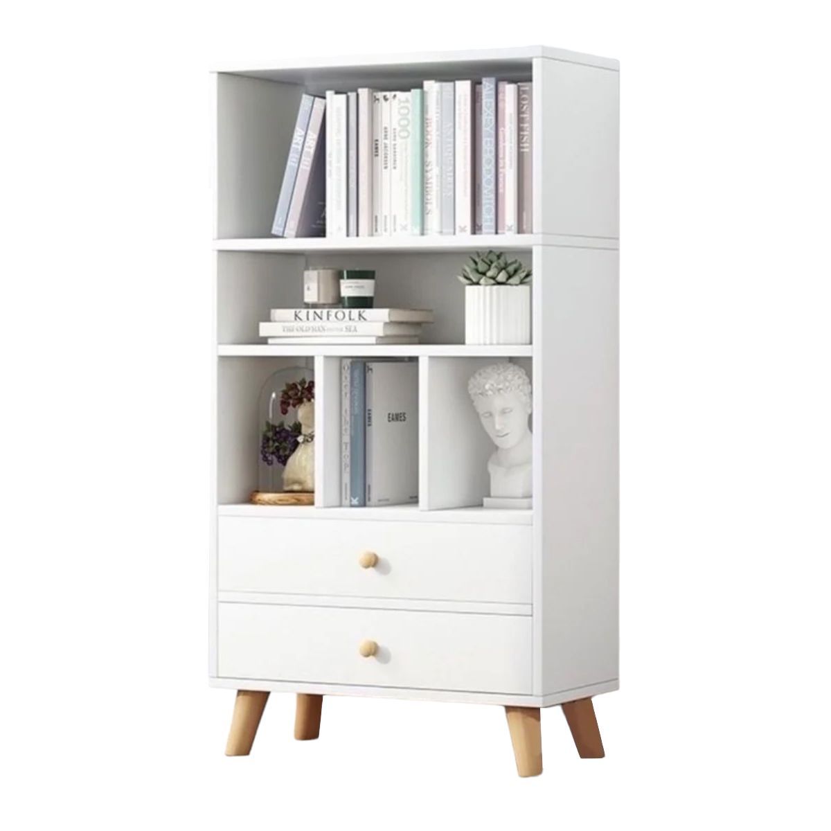 GENERICO - Librero Biblioteca Vintage Agora Infantil Blanco