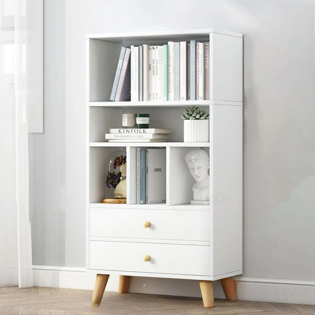 GENERICO - Librero Biblioteca Vintage Agora Infantil Blanco