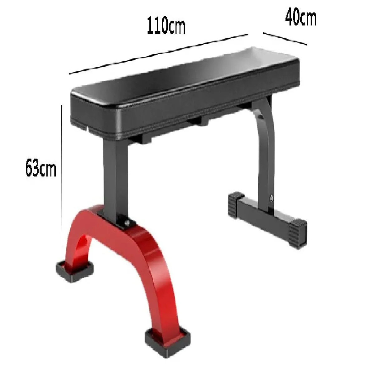 ALPHA GYM - Banca plana profesional soporte 500kg  Banco fitness