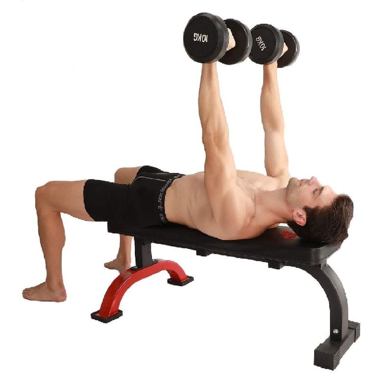 Banca plana profesional soporte 500kg Banco fitness ALPHA GYM