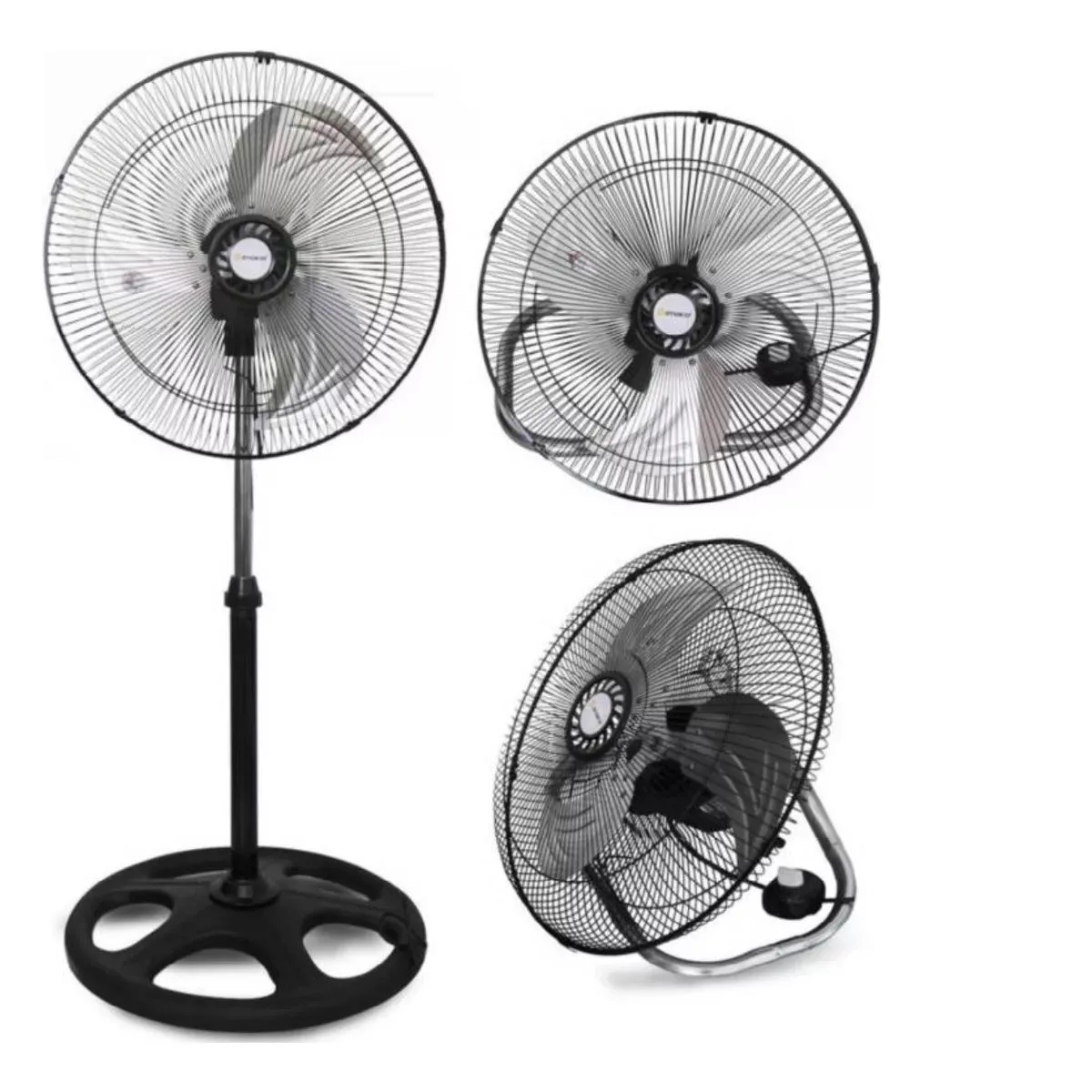 IMACO - Ventilador De Pie Pared Y Mesa 18 Aspas Y Rejilla De Metal