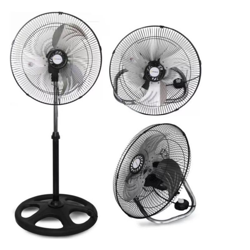 IMACO - Ventilador De Pie Pared Y Mesa 18 Aspas Y Rejilla De Metal