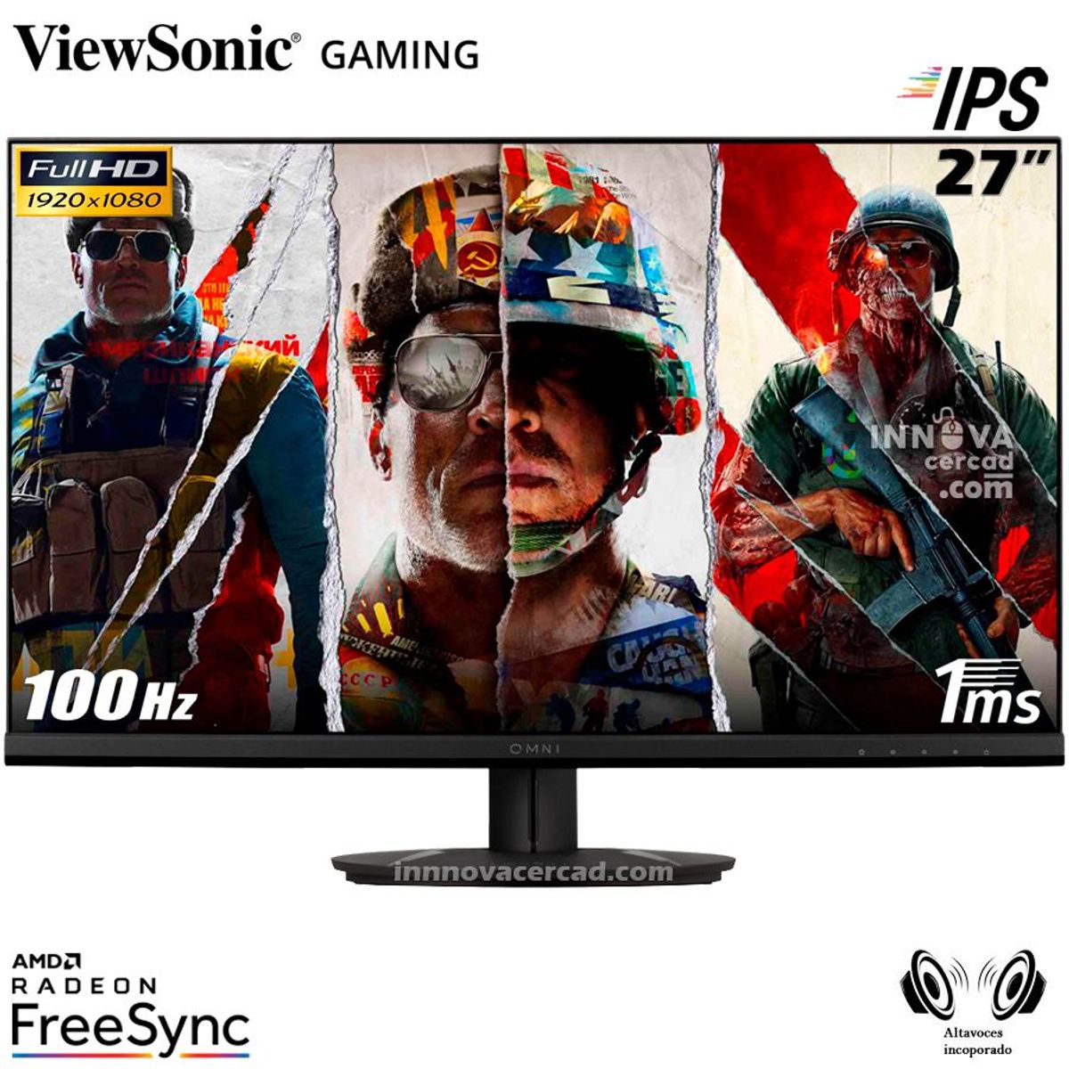 VIEWSONIC - Monitor ViewSonic VX2716 27 Full HD IPS 100HZ 1MS AMD FreeSync