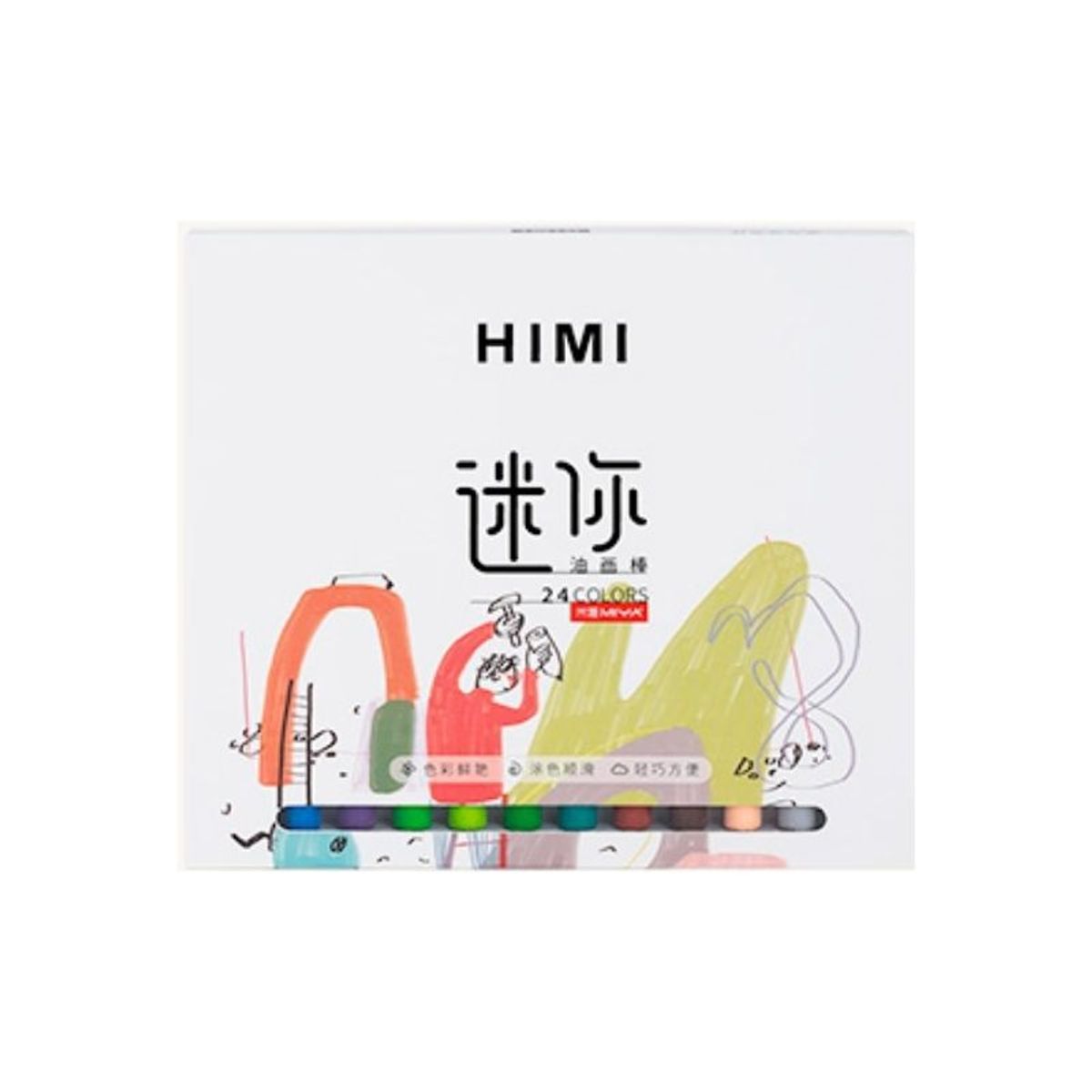 GENERICO - MIYA HIMI Mini Óleo Pastel 24colores