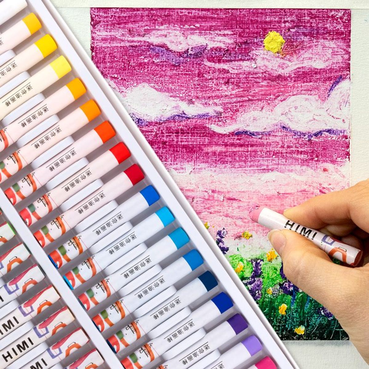 GENERICO - MIYA HIMI Mini Óleo Pastel 24colores