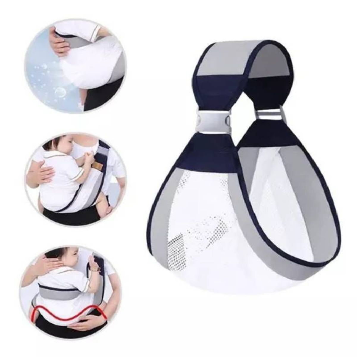 GENERICO - Canguro Fular Porta Bebe Diseño Vientre Mamá